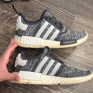 Adidas Black and White Knit Sneakers